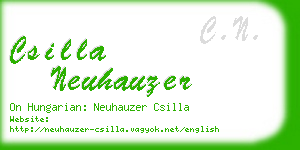 csilla neuhauzer business card